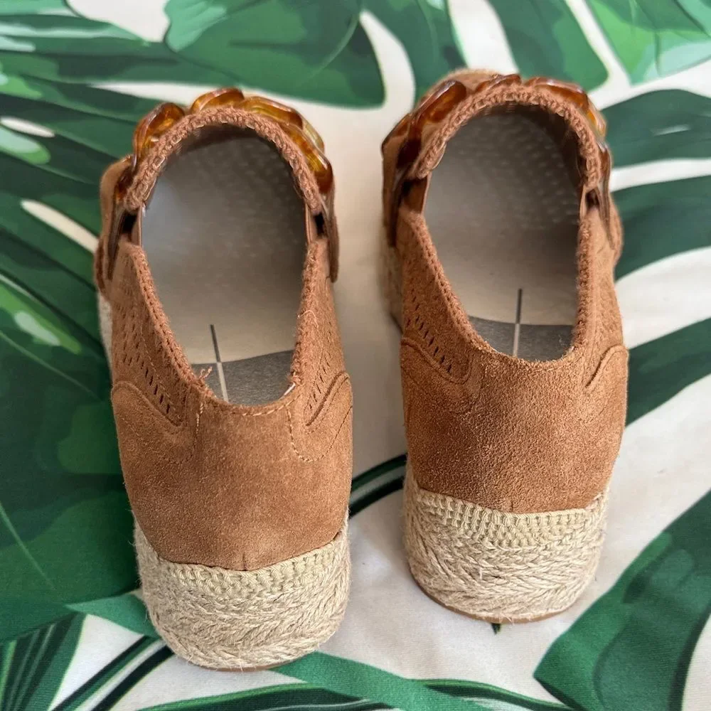 * Dolce Vita Brown Espadrilles with Amber Accent
